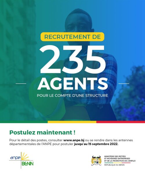 Emploi: l’Anpe recrute 235 agents pour le compte d’une entreprise