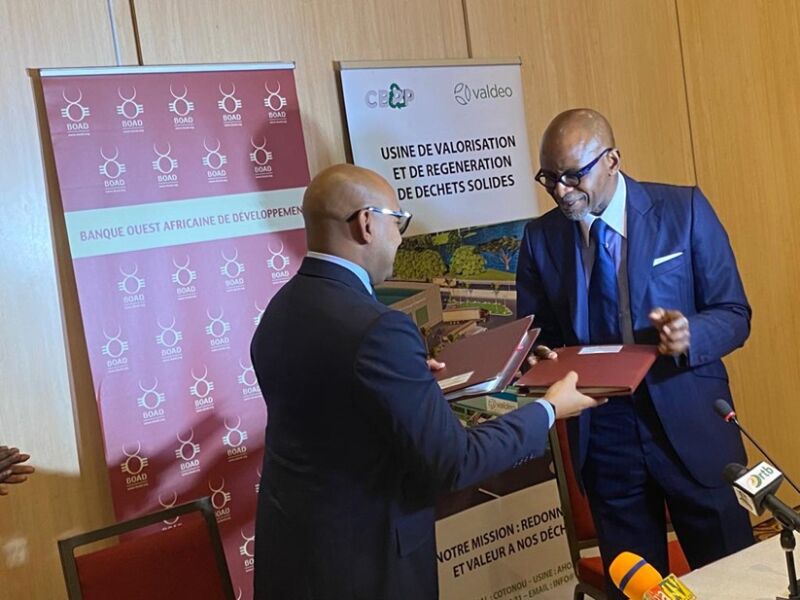Bénin: Signature d’accord entre la BOAD et la CBPP pour l’installation d'une usine de déchets