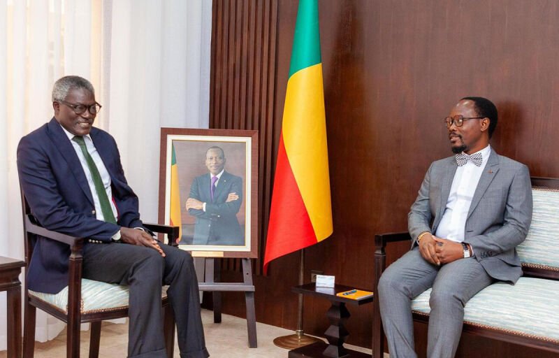 Le cinquantenaire de la CEDEAO au cœur des échanges entre Modeste Kerekou et Amadou Diongue