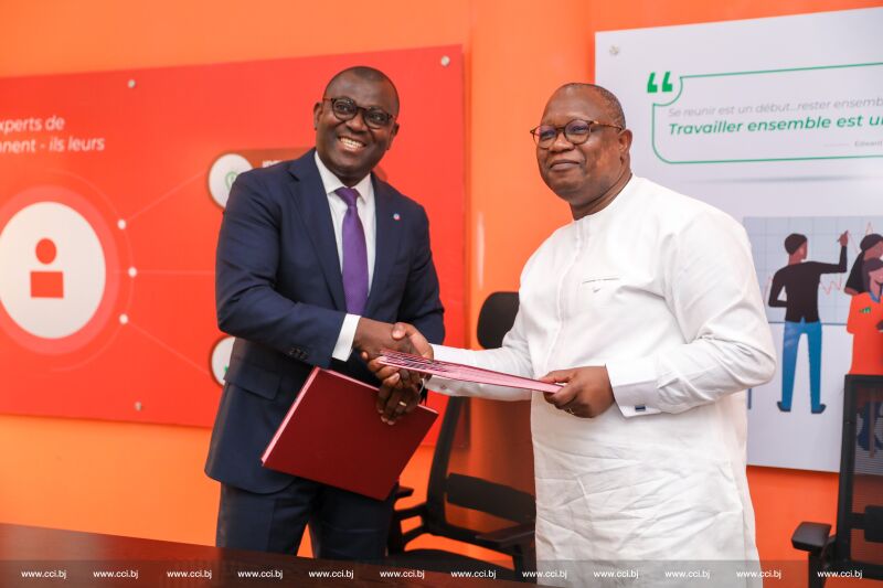 Accès au financement des PME et PMI: la CCI Bénin et la BIIC signent une convention
