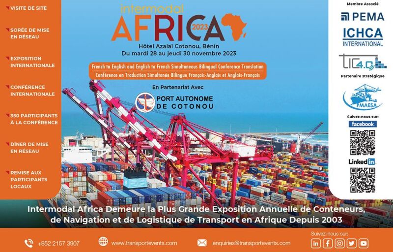 Salon Intermodal Africa 2023: Cotonou va abriter la 30ème édition