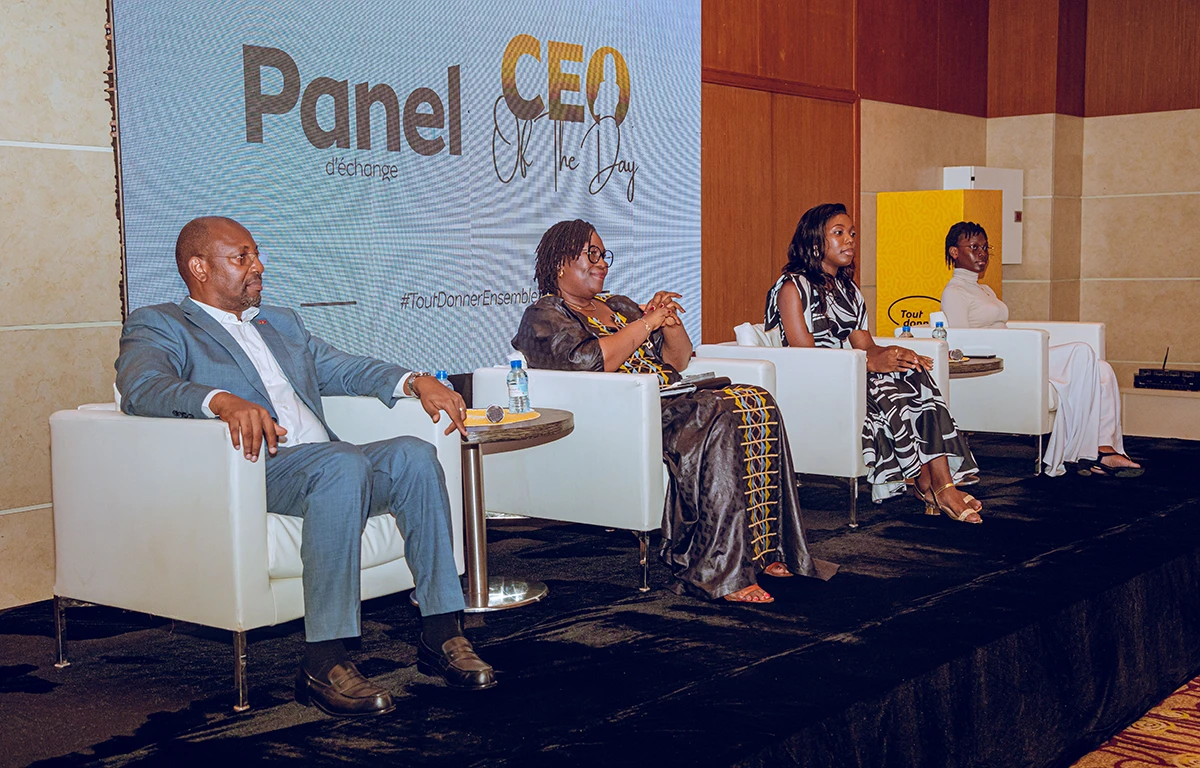 Panel de discussions lors de l'&eacute;dition 2025 du Challenge "CEO of the day". &copy; MTN B&eacute;nin