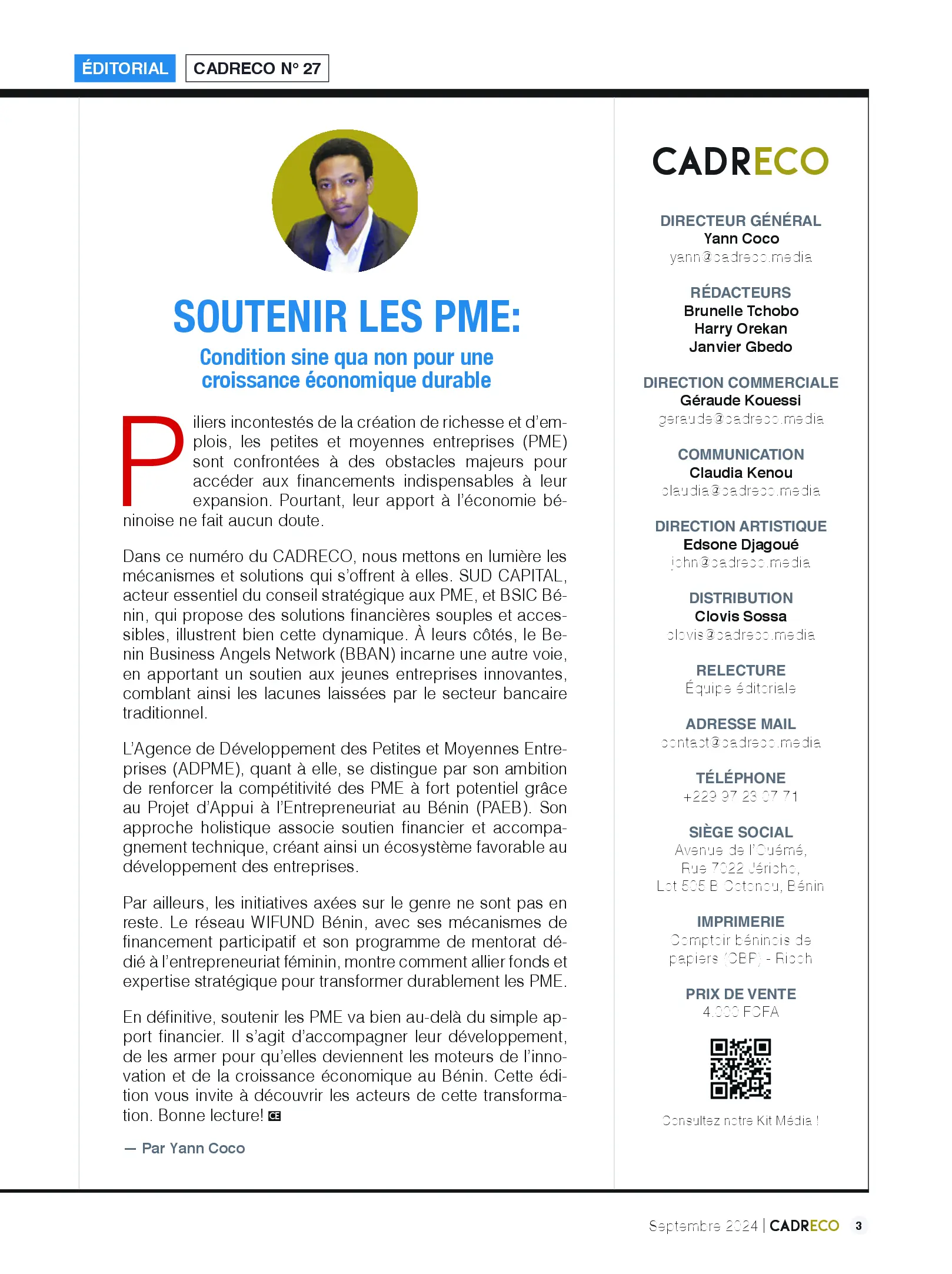 Page 3 du sommaire