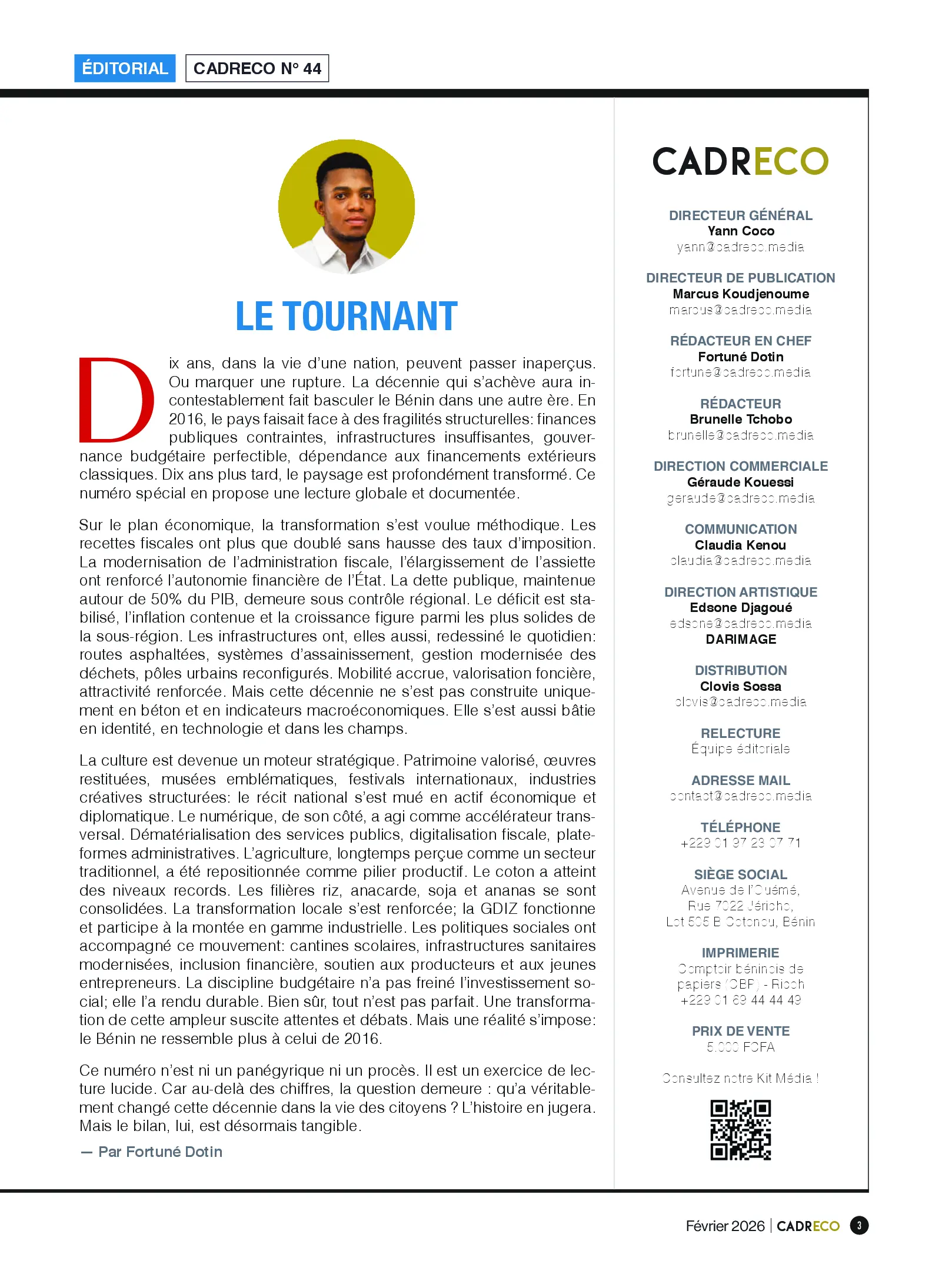 Page 3 du sommaire