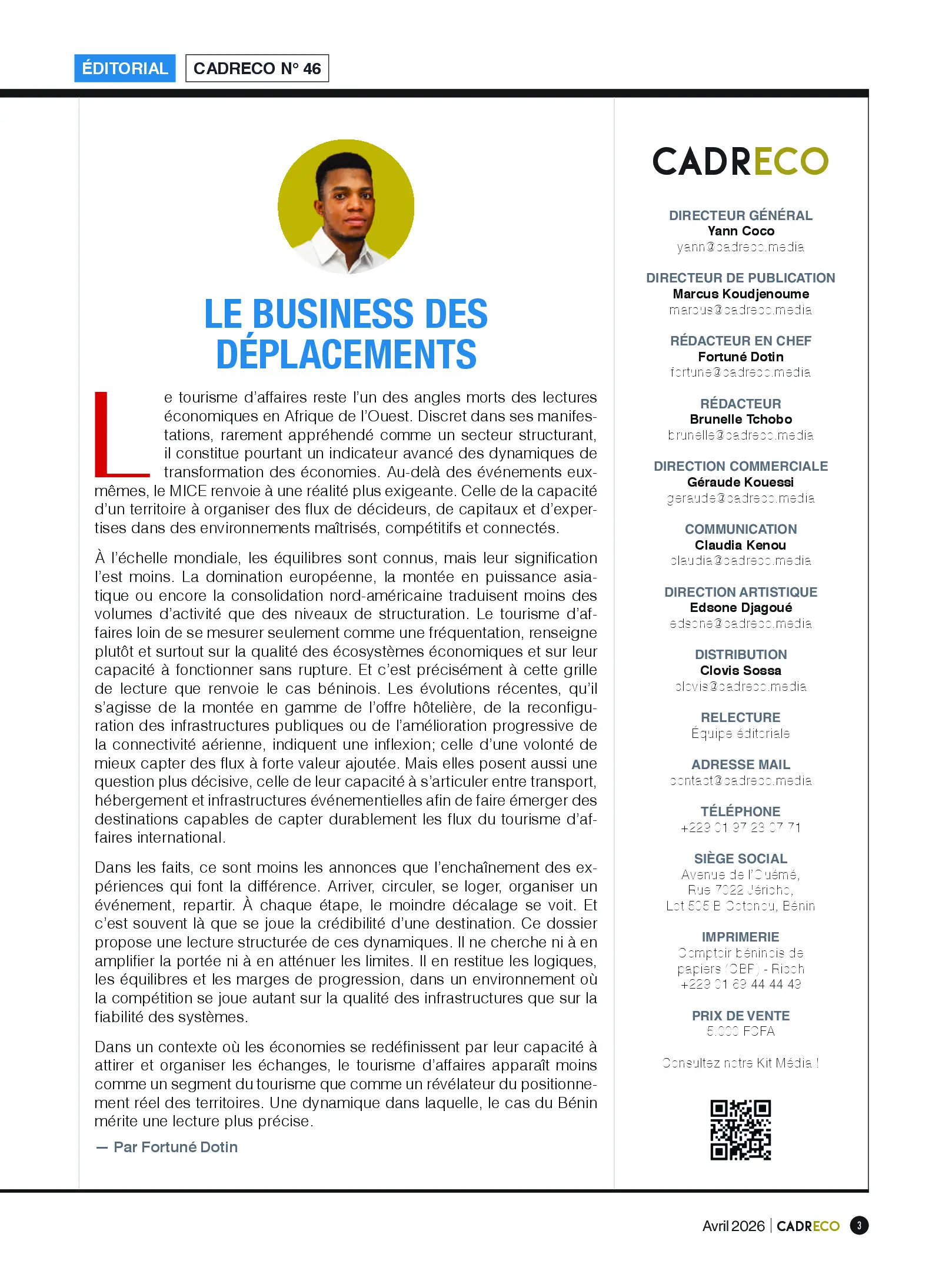 Page 3 du sommaire