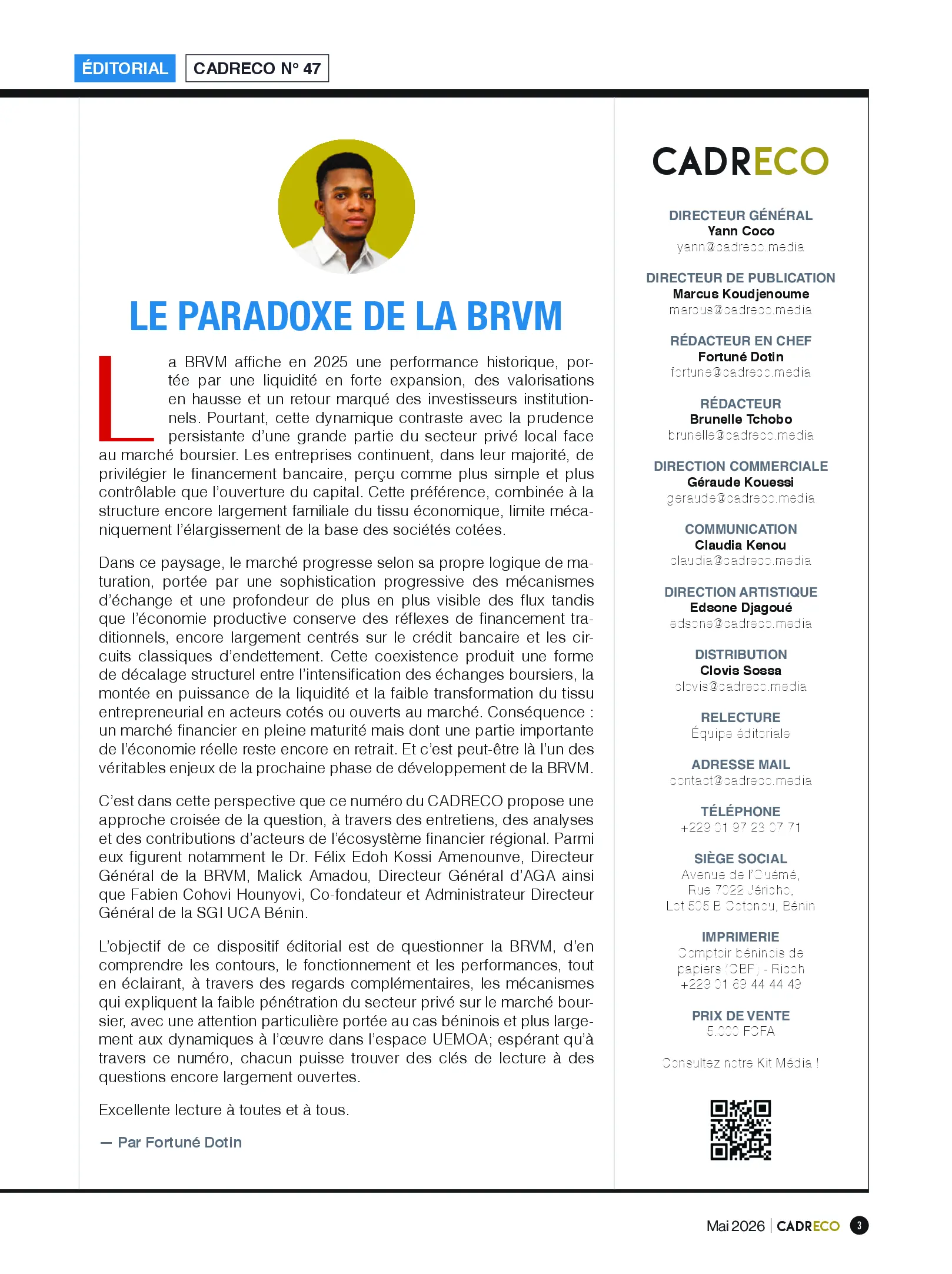 Page 3 du sommaire